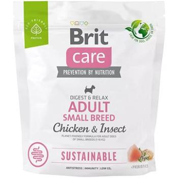 Brit Care Dog Sustainable s kuracím a hmyzom Adult Small Breed 1 kg (8595602558674)