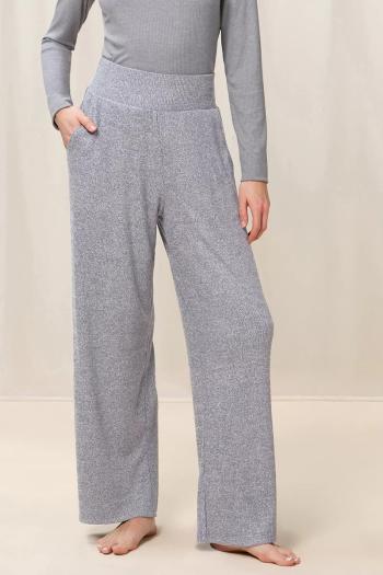 Sivé teplákové nohavice na doma Thermal Wide Trouser