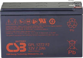 CSB Battery GPL 1272 GPL1272-F2FR olovený akumulátor 12 V 7.2 Ah olovený so skleneným rúnom (š x v x h) 151 x 98 x 65 mm