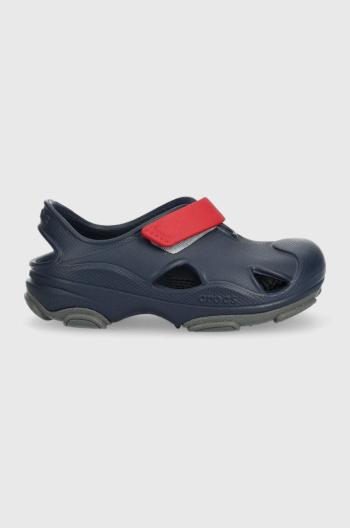 Detské sandále Crocs ALL TERRAIN FISHERMAN SANDAL tmavomodrá farba