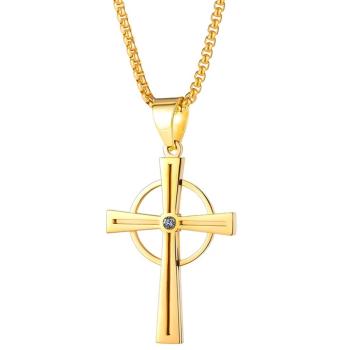 Náhrdelník Modern Cross Zlatá KP22855