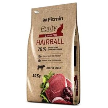 Fitmin Purity Cat Hairball s čerstvým hovädzím pre dlhosrsté mačky 10 kg (8595237013463)