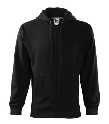 MALFINI Pánska mikina Trendy Zipper - Čierna | L
