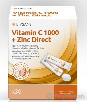 LIVSANE Vitamín C 1000 + Zinok Direct 30 ks