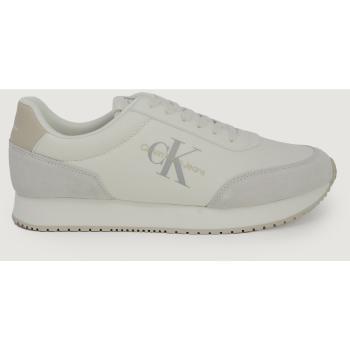 Calvin Klein Jeans  RETRO RUNNER LOW MIX YM0YM01032  Módne tenisky Biela