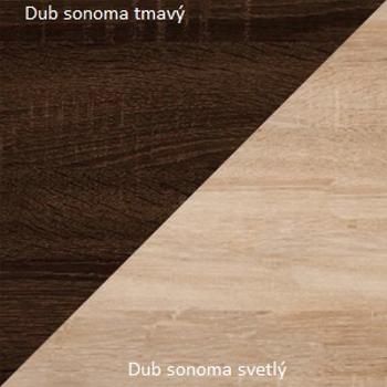 WIP Šatníková skriňa RIO 21 Farba: Dub sonoma tmavá / dub sonoma svetlá