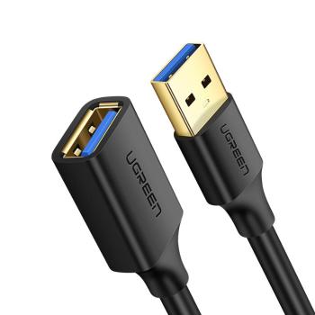 Ugreen predlžovací kábel USB 3.0 (samica) - adaptér USB 3.0 (samec) - 1m - Čierna KP28601