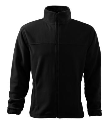 MALFINI Pánska fleecová mikina Jacket - Čierna | S