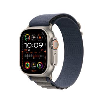 APPLE WATCH ULTRA 2 GPS + CELLULAR, 49MM TITANIUM CASE WITH BLUE ALPINE LOOP - MEDIUM, MREP3CS/A