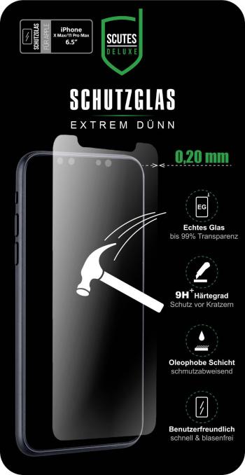 Scutes Deluxe 0,20 ochranné sklo na displej smartfónu Vhodné pre: iPhone 11 Pro Max, iPhone XS Max 1 ks
