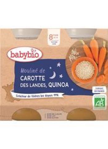 Babybio Good Night mrkvové mouliné s quinoa 2 x 200 g