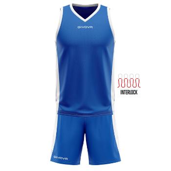 KIT POWER INTERLOCK AZZURRO/BIANCO Tg. 2XL