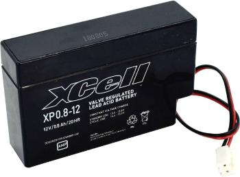 XCell XP0.812JST XCEXP0.812JST olovený akumulátor 12 V 0.8 Ah olovený so skleneným rúnom (š x v x h) 96 x 62 x 25 mm JST