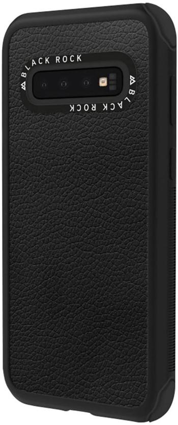 Black Rock Robust Real Leather zadný kryt na mobil Samsung Galaxy S10 čierna