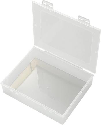 TRU COMPONENTS E-112 krabička na drobné súčiastky, (d x š x v) 191 x 157 x 47 mm, Priehradiek: 1, pevné rozčlenenie, 1 k
