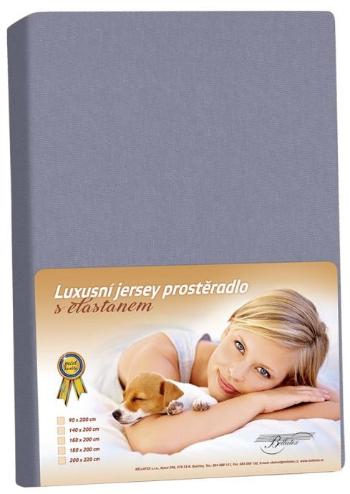 Jersey s elastanom prestieradlo 200x220 344 tm. šedá KL5