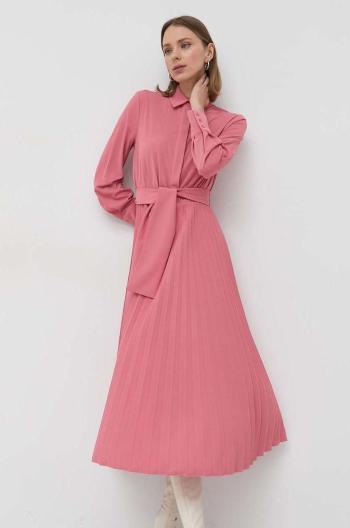 Šaty Marella ružová farba, maxi, áčkový strih