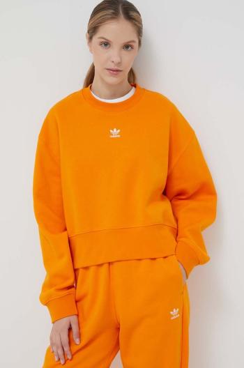 Mikina adidas Originals dámska, oranžová farba, jednofarebná