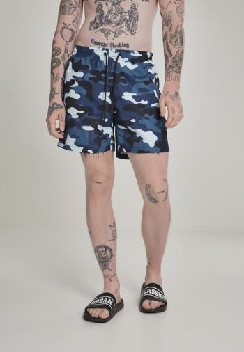 Urban Classics Camo Swimshorts blue camo - XXL