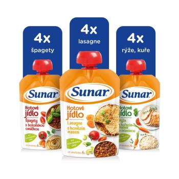 SUNAR Príkrm hotové jedlo mix príchutí 12x120 g