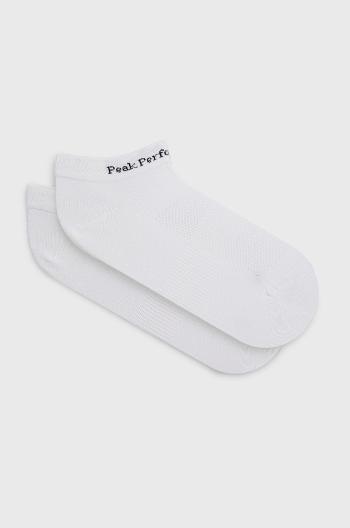 Ponožky Peak Performance biela farba