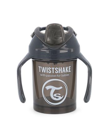 TWISTSHAKE Hrnček netečúci učiaci 230 ml čierny 4m+