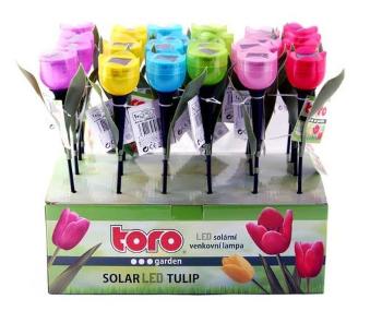 TORO Solárne vonkajšie LED svetlo TORO tulipán