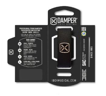 iBOX DTXL20 Damper extra large - Polyester iron tag - black color