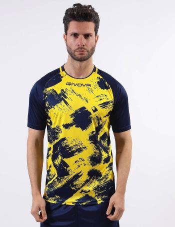 SHIRT ART INTERLOCK M/C GIALLO/BLU Tg. XL