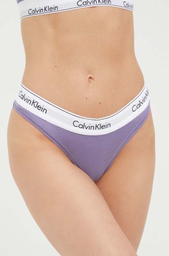 Tangá Calvin Klein Underwear fialová farba