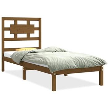 Rám postele medovo hnedý masívne drevo 75 × 190 cm Small Single, 3105628
