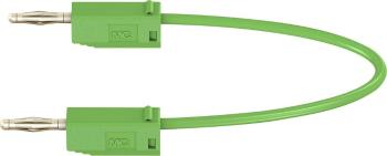 Stäubli LK205 merací kábel [lamelový zástrčka 2 mm  - lamelový zástrčka 2 mm ] 7.50 cm zelená 1 ks