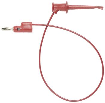 Pomona Electronics 3782-24-2 merací kábel [lamelový zástrčka 4 mm - krokosvorky] 0.60 m červená 1 ks