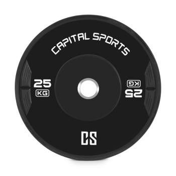 Capital Sports Elongate 15 Bumper Plate, kotúč, závažie, guma, 2 x 25 kg