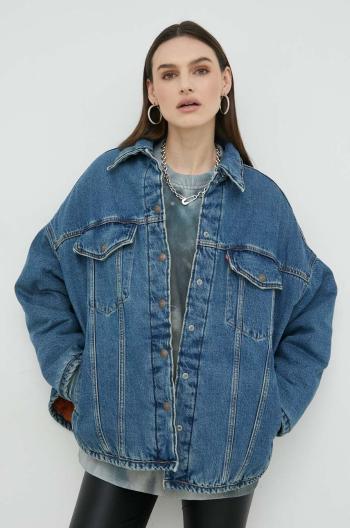 Rifľová bunda Levi's dámska, prechodná, oversize