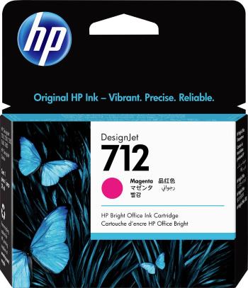 HP Ink cartridge 712 originál Single purpurová 3ED68A