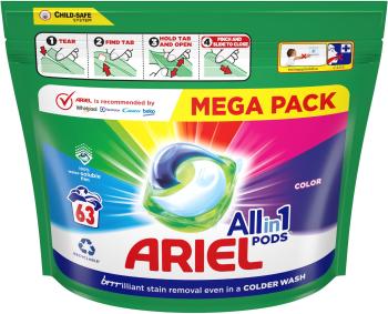 Ariel All-In-1 PODS Color, gélové kapsuly na pranie 63 ks