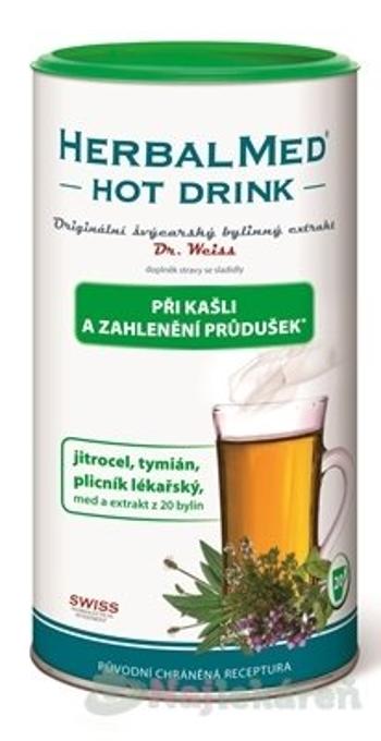 Dr.Weiss HerbalMed Hot Drink kašel a průdušky pri kašli a prechladnutí 180 g