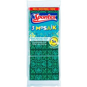 SPONTEX 3 Mosaik špongia na riad (3 ks) (3384124110560)