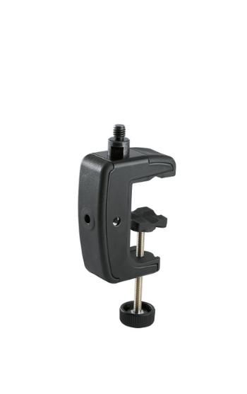 K&M 23720 Table clamp black 3/8"