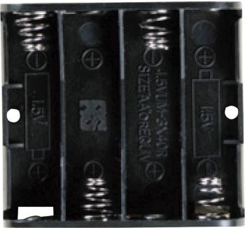 Takachi SN34S batériový držák 4x mignon (AA) tlačidlové pripojenie (d x š x v) 61.9 x 57.2 x 15 mm