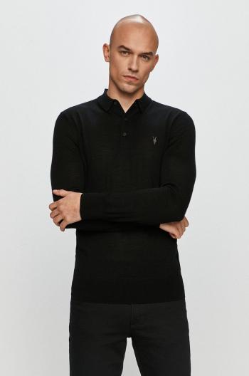 AllSaints - Tričko s dlhým rukávom Mode Merino LS Polo