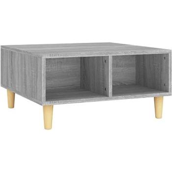 SHUMEE Konferenčný stolík sivý sonoma 60 × 60 × 30 cm drevotrieska, 813165