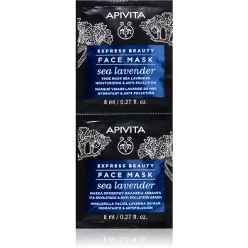 Apivita Express Beauty Sea Lavender pleťová maska s hydratačným účinkom 2 x 8 ml