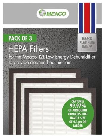 Meaco HEPA filter pre odvlhčovač vzduchu Meaco Low Energy 12L 3 ks