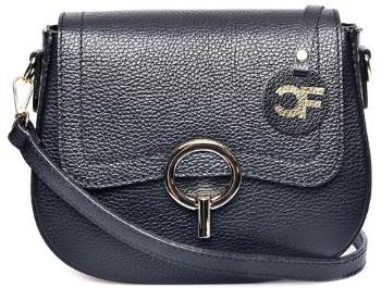 Carla Ferreri Dámska kožená crossbody kabelka CF1885 Nero