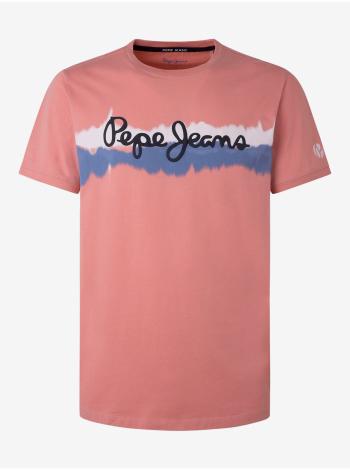 Ružové pánske tričko Pepe Jeans Akeem
