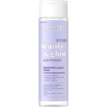 Eveline Cosmetics Beauty & Glow Acid Power! rozjasňujúce a hydratačné pleťové tonikum 200 ml