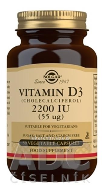 Solgar Vitamín D3 2200 IU cps 1x50 ks