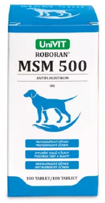 Roboran MSM 500 analgetikum pre psy 100tbl